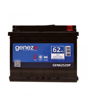 Genezo akumulator 62Ah 520A 12V prawy+