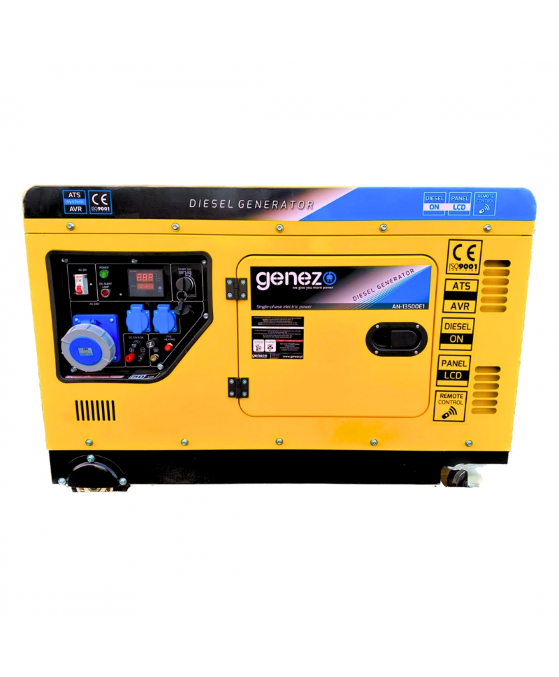 Agregat prądotwórczy jednofazowy diesel 11 kW Genezo AN13500E1